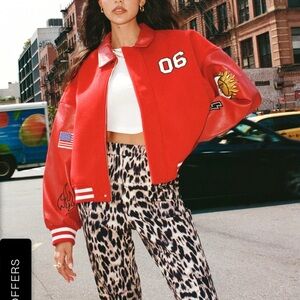 Nasty gal premium tailored appliqué bomber jacket